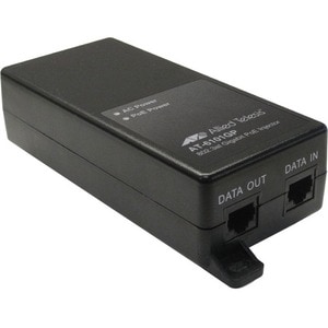 Allied Telesis IEEE 802.3at Gigabit Ethernet PoE+ Injector - 120 V AC, 230 V AC Input - 55 V DC, 600 mA Output - 1 x 10/10