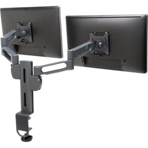 Kensington SmartFit® Dual Monitor Arm Mount, Clamp, 11.34 kg, 15.2 cm (6"), 25.6 cm (10.1"), 100 x 100 mm, Titanium