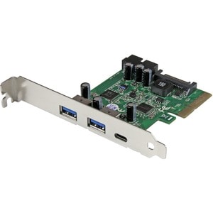 StarTech.com USB 3.1 PCIe Card - 5 Port - USB 3.1 Gen 2 (10Gbps) - 1x USB-C, 2x USB-A + 1x 2 Port IDC (5Gbps) - USB-C Card