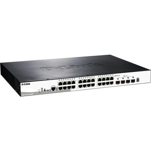 D-Link 28-Port Gigabit Stackable POE Smart Managed Switch including 4 x 10G SFP+. Switch type: Managed, Switch layer: L2/L