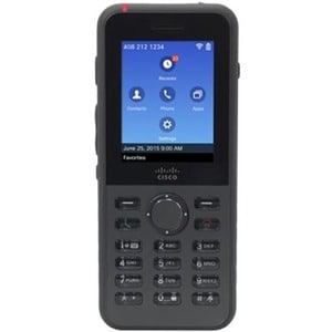 Cisco 8821 Handset - Schwarz - Schnurlos - Wi-Fi, Bluetooth - 6,1 cm (2,4 Zoll) Screen Size - USB - Kopfhörer - 11,50 Stun