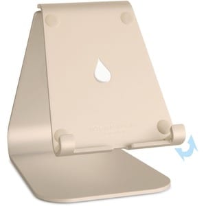 Rain Design mStand tabletplus - tablet stand - Gold - Angle-adjustable stand ensures precise viewing angle. Angle-adjustme