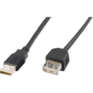 Digitus USB 2.0 Verlängerungskabel. Kabellänge: 1,8 m. Anschluss 1: USB A, Anschluss 2: USB A, USB-Version: USB 2.0, Steck