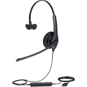 Jabra BIZ 1500 Headset - Mono - Quick Disconnect - Wired - 150 Ohm - 20 Hz to 4.50 kHz - Over-the-head - Monaural - Supra-