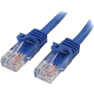 StarTech.com 5m Blue Cat5e Snagless RJ45 UTP Patch Cable - 5 m Patch Cord - Ethernet Patch Cable - RJ45 Male to Male Cat 5