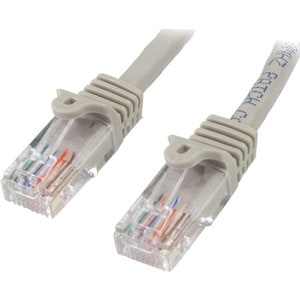 StarTech.com Cat5e Patchkabel mit Snagless RJ45 Anschluss - Netzwerkkabel 5m - Grau - Cable for Netzwerkgerät, Hub, Schalt