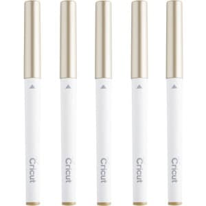 cricut Multi Pen Set, Gold - Greeting Card, Scrapbooking, Label, Decal, Project - Gold - 5 / Set