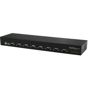StarTech.com USB to Serial Hub - 8 Port - COM Port Retention - Rack Mount and Daisy Chainable - FTDI USB to RS232 Hub - US