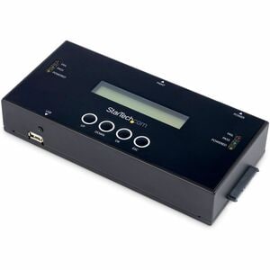 StarTech.com 1:1 Standalone Hard Drive Duplicator and Eraser, SAS/SATA HDD/SSD Cloner/Copier and Disk Eraser/Sanitizer/Wip