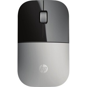 HP Z3700 Mouse - Radio Frequency - USB - Blue LED - 2 Button(s) - Silver - Wireless - 1200 dpi - Scroll Wheel - Symmetrical