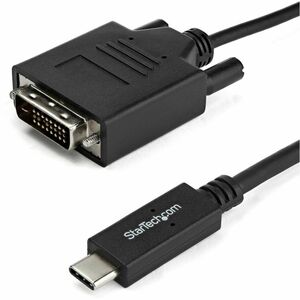 StarTech.com 2m / 6 ft USB-C to DVI Cable - USB 3.1 Type C to DVI - 1920 x 1200 - Black - 6.6 ft. / 2 m USB C to DVI cable