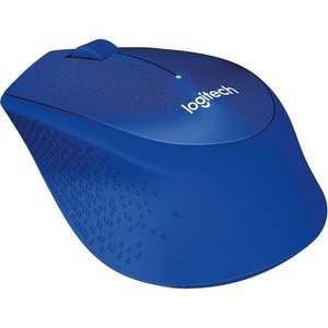 Logitech M330 Mouse - Radio Frequency - USB - Optical - 3 Button(s) - Blue - Wireless - 1000 dpi - Scroll Wheel