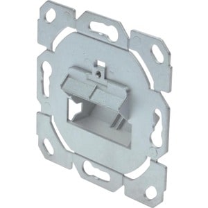 Digitus Frontplatte und Einbaurahmen für Multimedia / Keystone Module. Produktfarbe: Metallisch, Produktdesign: Schraubenl
