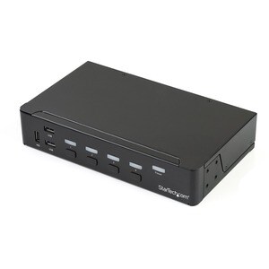 StarTech.com KVM Switchbox - TAA Compliant - 4 Computer(s) - 1 Local User(s) - 3840 x 2160 - 11 x USB - 5 x DisplayPort - 