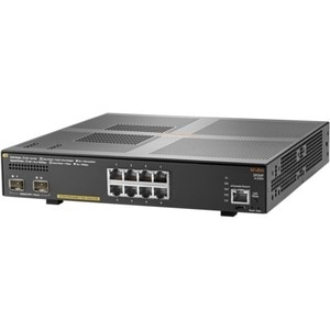 HPE Aruba 2930F 8G PoE+ 2SFP+ Switch - 8 Ports - Manageable - 10 Gigabit Ethernet, Gigabit Ethernet - 10/100/1000Base-T, 1