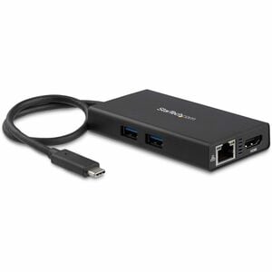 StarTech.com USB C Multiport Adapter - with Power Delivery (USB PD)- USB Type C to 4K HDMI / USB 3.0 / Gigabit Ethernet Hu