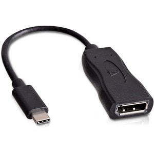 V7 V7UCDP-BLK-1E A/V Adapter - 1 x USB 3.2 (Gen 1) Type C - Male - 1 x DisplayPort 1.2 Digital Audio/Video - Female - 3840