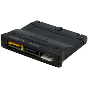 StarTech.com PATA2SATA3. Anschluss 1: 2 x SATA Data 7 pin M/1 x IDE 40 pin F, Anschluss 2: SP4 M. Produktfarbe: Schwarz