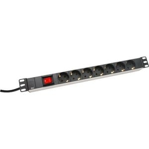 Digitus DN-95402 Steckdosenleiste - Schuko - 7 - 2 m Kabel - 16 A Stromstärke - 250 V AC Voltage - 4 kW - Rackmount