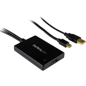 StarTech.com MDP2HDMIUSBA. Kabellänge: 0,68 m, Anschluss 1: HDMI + USB, Anschluss 2: Mini DisplayPort. Gewicht: 90 g, Brei