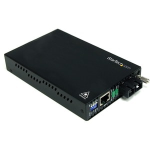 StarTech.com ET90110SM302. Maximale Datenübertragungsrate: 200 Mbit/s, Converter Eingangsschnittstelle: 10Base-T, Converte