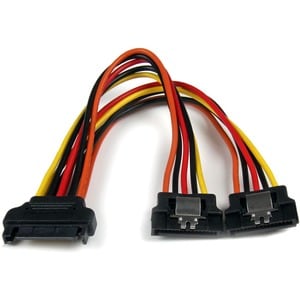 StarTech.com PYO2LSATA, 0,15 m, SATA 15-Pin, 2 x SATA 15-Pin, Männlich, Weiblich, Gerade