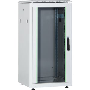 Digitus Unique 26U Bodenstehend Rackschrank - 482,60 mm Rack Width - 482,60 mm Rail Depth - Grau - Aluminium, Stahl, Glas 