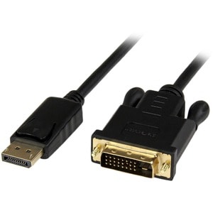 StarTech.com DP2DVIMM3BS. Kabellänge: 0,9 m, Anschluss 1: DisplayPort, Anschluss 2: DVI-D. Gewicht: 74,9 g, Breite: 40 mm,