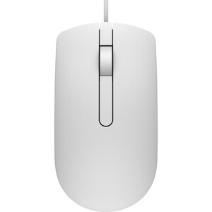 Dell MS116 Maus - USB - Optisch - 2 Taste(n) - Weiß - Kabel - 1000 dpi Auflösung - Scroll-Rad