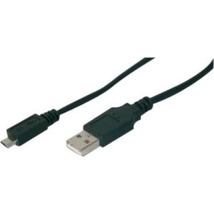 Assmann 1,80 m USB Datentransferkabel für Speichergehäuse, Notebook, Hub, MP3-Player, Smartphone - Erster Anschluss: Ansch