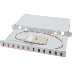 DIGITUS Professional 6 Anschluss/AnschlüsseNetzwerk-Patchfeld - 6 x Duplex - 1U Hoch - 19" Breit - Rackmount