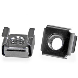 StarTech.com CABCAGENTS62. Produkttyp: Käfigmutter, Materialien: Stahl, Produktfarbe: Edelstahl. Breite: 13 mm, Tiefe: 13 