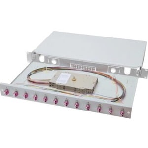 DIGITUS Professional 12 Anschluss/AnschlüsseNetzwerk-Patchfeld - 12 x Duplex - 1U Hoch - 19" Breit - Rackmount