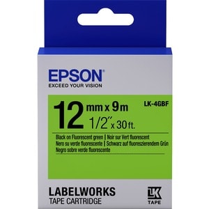Etikettenband Epson - 12 mm Breite - Grün