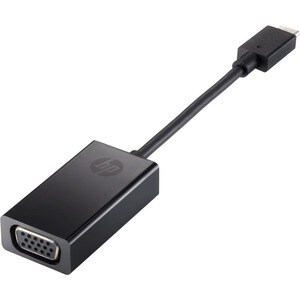 HP USB/VGA Videokabeladapter - Cable for Videogerät, Projektor, TV, Notebook, Tablet-PC, Monitor - Schwarz