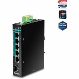 TRENDnet TI-PG541i 6 Anschlüsse Verwaltbar Ethernet-Switch - Gigabit-Ethernet - 1000Base-T, 1000Base-X - Neu - TAA-konform