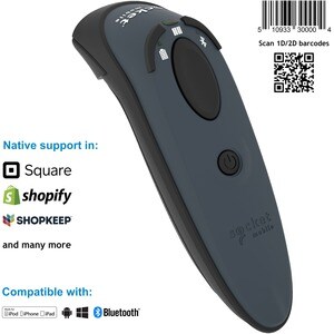 Socket Mobile DuraScan D750 Handheld Barcode Scanner - Kabellos Konnektivität - Grau - 1D, 2D - Bildwandler - Bluetooth