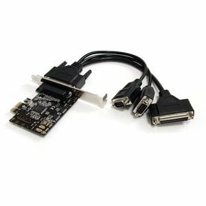StarTech.com PEX2S1P553B. Hostschnittstelle: PCIe, Output interface: Parallel, Seriell, Expansion card form factor: Niedri
