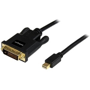 StarTech.com MDP2DVIMM10B. Kabellänge: 3 m, Anschluss 1: mini DisplayPort, Anschluss 2: DVI-D. Gewicht: 140 g, Breite: 38 