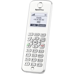 AVM FRITZ!Fon M2 DECT Cordless Phone - White - 300 m Range - 1 x Phone Line - Speakerphone