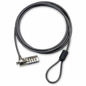 Targus DEFCON PA410U Cable de Bloqueo Para Portátil - Conforme con normas TAA - 2.01m (4.06mm Dia) Cable - Reiniciable - 4