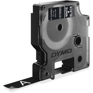 Dymo ID Label - 12.70 mm Width - Black