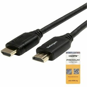 StarTech.com 1,8m (6 ft.) Premium High Speed HDMI Cable with Ethernet - 4K 60Hz - Premium Certified HDMI Cable - HDMI 2.0 