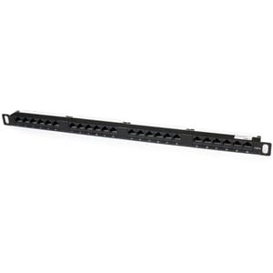 StarTech.com 24 Anschluss/AnschlüsseNetzwerk-Patchfeld - Schwarz - 24 x RJ-45 - 24 x RJ-11 - 0.5U Hoch - Rackmount
