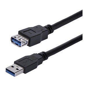 StarTech.com 1 m USB Datentransferkabel - 1 Stück - 5 Gbit/s - Verlängerungskabel - Abschirmung - 28 AWG - Schwarz