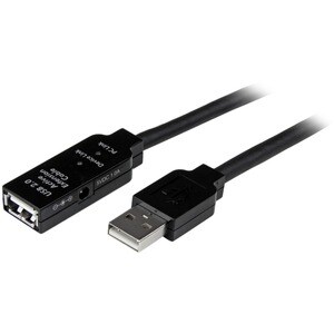 StarTech.com 20 m USB Datentransferkabel - 1 Stück - TAA-konform - Cable for Wandsteckdose, Stromadapter - 480 Mbit/s - Ve