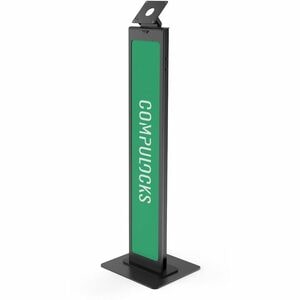 Compulocks Brand Me Floor Stand - Supporto da Pavimento con pannello personalizzabile - Alluminio - Nero - VESA 100x100 mm