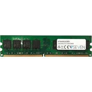 V7 V764002GBD RAM Module for Desktop PC - 2 GB (1 x 2GB) - DDR2-800/PC2-6400 DDR2 SDRAM - 800 MHz Dual-rank Memory - CL6 -