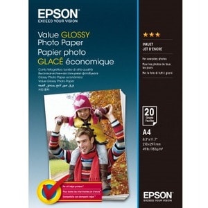 Epson Value Photo Paper - A4 - 210.82 mm x 297.18 mm - Glossy - 20 Sheet