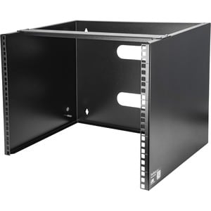 StarTech.com 8U Wall Mount Rack, 14in Deep, 19 inch Wall Mount Network Rack, Wall Mounting Patch Panel Bracket for Switch/